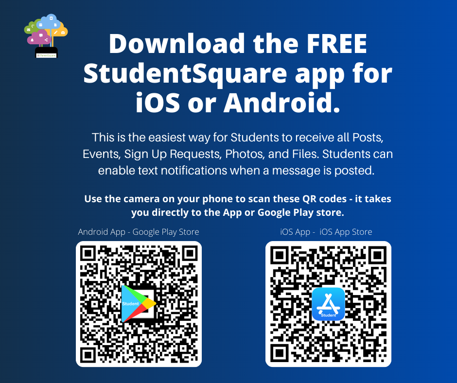 StudentSquare QRs