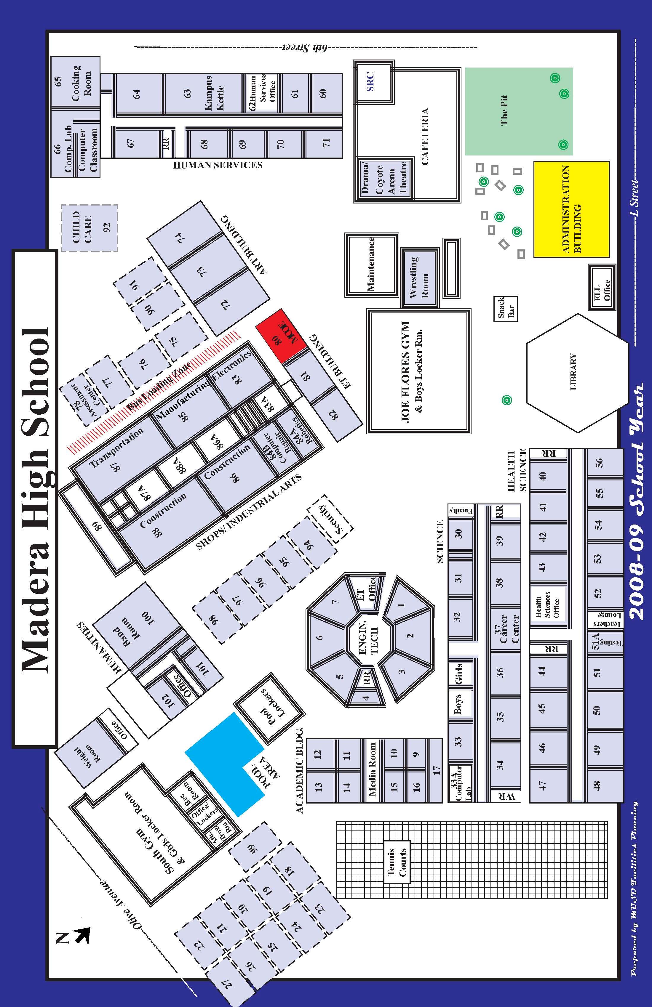 Placer High School Campus Map